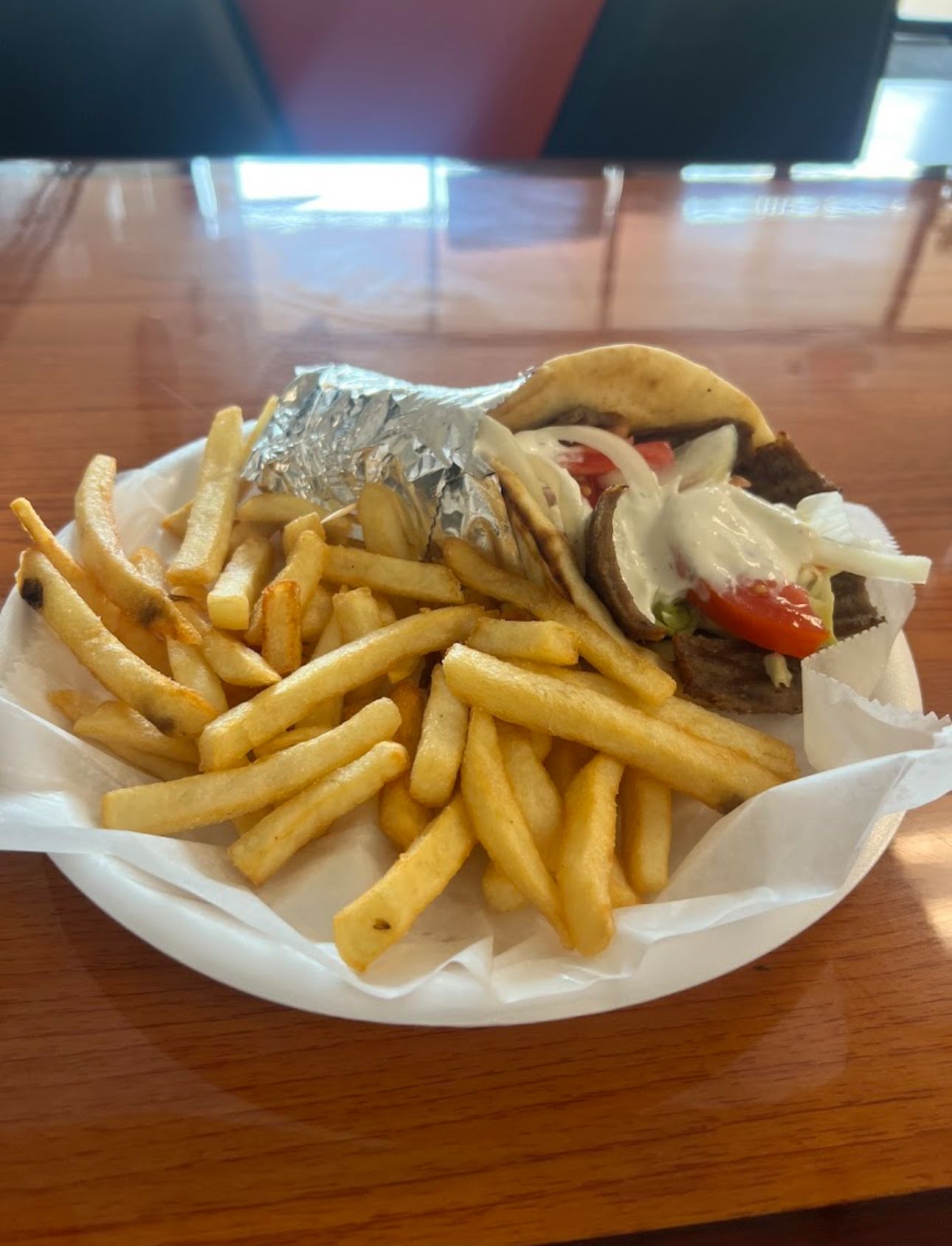 Gyro Sandwich & Fries